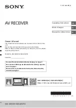 Sony XAV-AX3200 Operating Instructions Manual preview