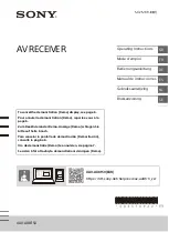 Sony XAV-AX8150 Operating Instructions Manual preview