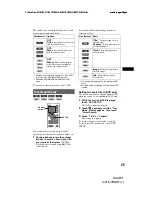 Preview for 25 page of Sony XAV-W1 Operation Manual