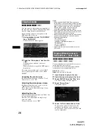 Preview for 26 page of Sony XAV-W1 Operation Manual