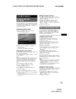 Preview for 51 page of Sony XAV-W1 Operation Manual