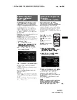 Preview for 99 page of Sony XAV-W1 Operation Manual