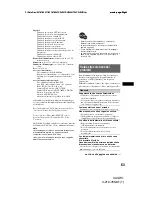 Preview for 267 page of Sony XAV-W1 Operation Manual