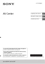 Sony XAV-W650BT Operating Instructions Manual preview