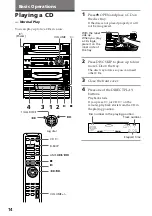 Preview for 14 page of Sony XB80AV Operating Instructions Manual