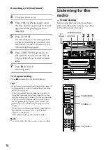 Preview for 16 page of Sony XB80AV Operating Instructions Manual