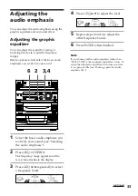 Предварительный просмотр 33 страницы Sony XB80AV Operating Instructions Manual