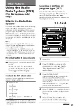 Preview for 37 page of Sony XB80AV Operating Instructions Manual