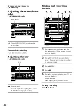 Предварительный просмотр 40 страницы Sony XB80AV Operating Instructions Manual