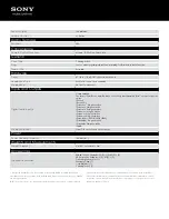 Предварительный просмотр 2 страницы Sony XBA-1IP Specifications