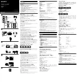 Sony XBA-2VP Operating Instructions preview