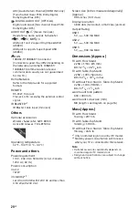 Preview for 20 page of Sony XBR-100Z9D Reference Manual