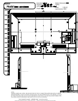 Preview for 2 page of Sony XBR-52HX909 Dimensions