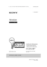 Предварительный просмотр 1 страницы Sony XBR-55X905E Instruction Manual