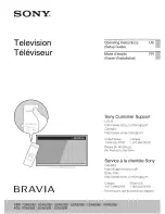 Предварительный просмотр 1 страницы Sony XBR-65X850B Operating Instructions Manual