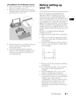 Предварительный просмотр 9 страницы Sony XBR-65X850B Operating Instructions Manual