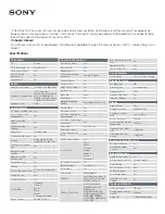 Preview for 3 page of Sony XBR-65X900A Features & Specifications