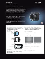 Preview for 1 page of Sony XCD-MV6 Specification Sheet