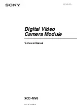 Sony XCD-MV6 Technical Manual предпросмотр