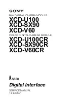 Предварительный просмотр 1 страницы Sony XCD-SX90 Service Manual