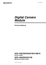 Предварительный просмотр 1 страницы Sony XCD-SX90 Technical Manual