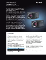 Preview for 1 page of Sony XCG-5005CR Brochure