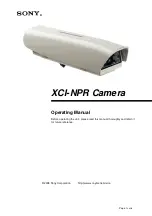 Sony XCI-NPR Operating Manual предпросмотр