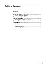 Предварительный просмотр 5 страницы Sony XDCA-55 Operating Instructions Manual