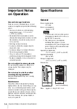 Предварительный просмотр 14 страницы Sony XDCA-55 Operating Instructions Manual