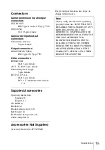 Предварительный просмотр 15 страницы Sony XDCA-55 Operating Instructions Manual