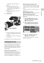 Предварительный просмотр 37 страницы Sony XDCAM EX PMW-EX3 Operating Instructions Manual