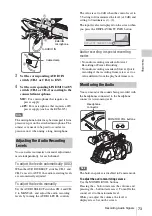 Предварительный просмотр 73 страницы Sony XDCAM EX PMW-EX3 Operating Instructions Manual