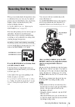 Предварительный просмотр 75 страницы Sony XDCAM EX PMW-EX3 Operating Instructions Manual