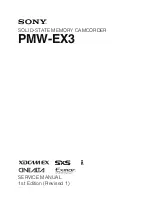 Предварительный просмотр 1 страницы Sony XDCAM EX PMW-EX3 Service Manual