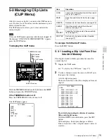 Preview for 75 page of Sony XDCAM PDW-1500 Operation Manual