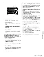 Preview for 107 page of Sony XDCAM PDW-1500 Operation Manual