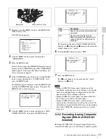 Preview for 73 page of Sony XDCAM PDW-510 Operation Manual