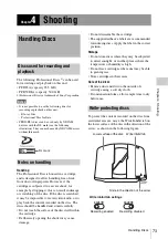 Preview for 73 page of Sony XDCAM PDW-850 Operation Manual