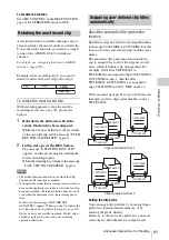 Preview for 91 page of Sony XDCAM PDW-850 Operation Manual