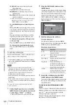 Preview for 122 page of Sony XDCAM PDW-850 Operation Manual