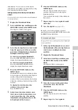 Preview for 129 page of Sony XDCAM PDW-850 Operation Manual