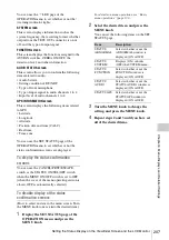 Preview for 207 page of Sony XDCAM PDW-850 Operation Manual