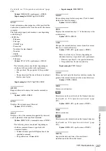 Preview for 237 page of Sony XDCAM PDW-850 Operation Manual