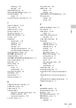Preview for 277 page of Sony XDCAM PDW-850 Operation Manual