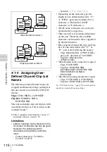 Preview for 116 page of Sony XDCAM PDW-D1 Operation Manual