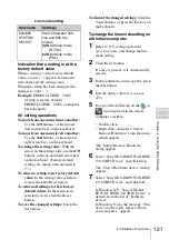 Preview for 127 page of Sony XDCAM PDW-D1 Operation Manual