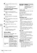 Preview for 128 page of Sony XDCAM PDW-D1 Operation Manual