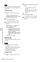 Preview for 132 page of Sony XDCAM PDW-D1 Operation Manual