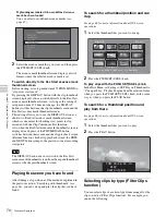 Предварительный просмотр 70 страницы Sony XDCAM PDW-HD1200 Operation Manual