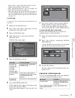 Предварительный просмотр 71 страницы Sony XDCAM PDW-HD1200 Operation Manual